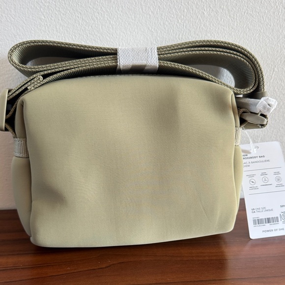 Athleta Olive Branch Green Neoprene Diem Crossbody Bag - Picture 5 of 6